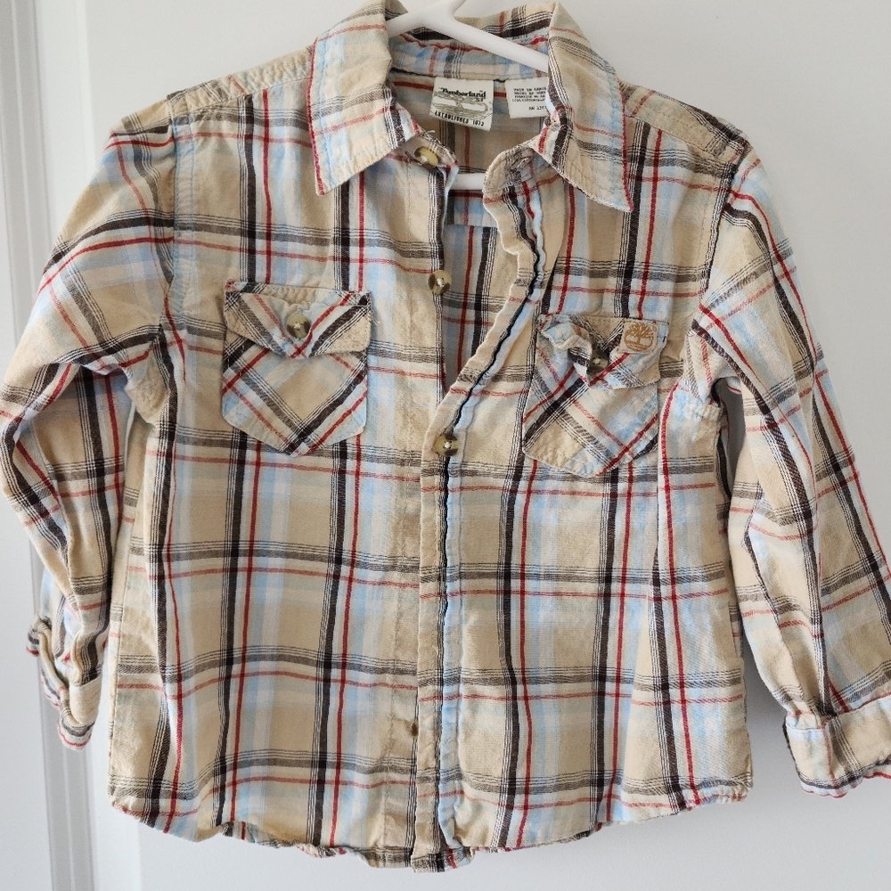 3t Timberland shirt Plaid Easter Church Western Cowboy Cowgirl